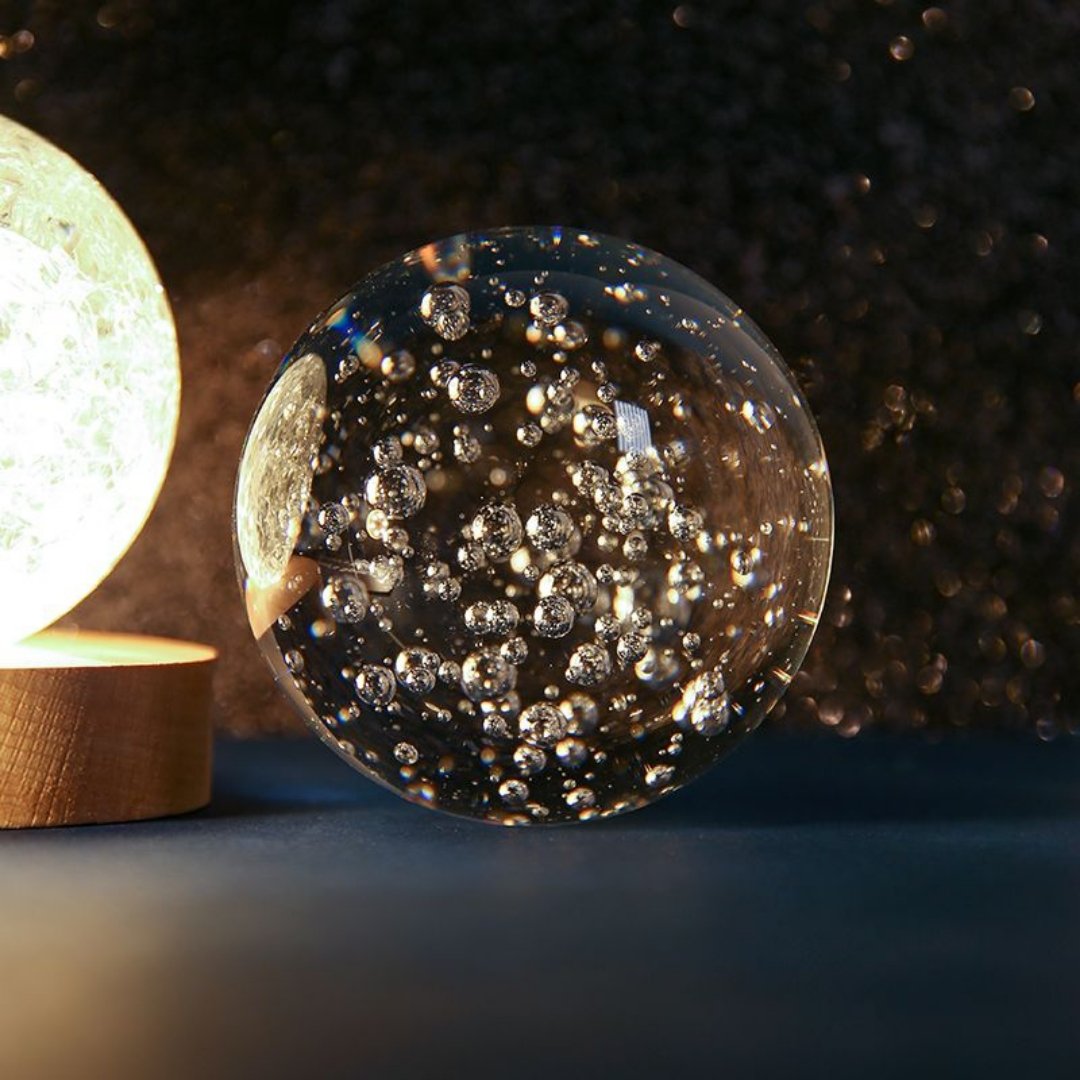 Bubble and Cracked Planet Lamp - Space Mesmerise - Space Gifts | Lamps | Statues | Home Decor