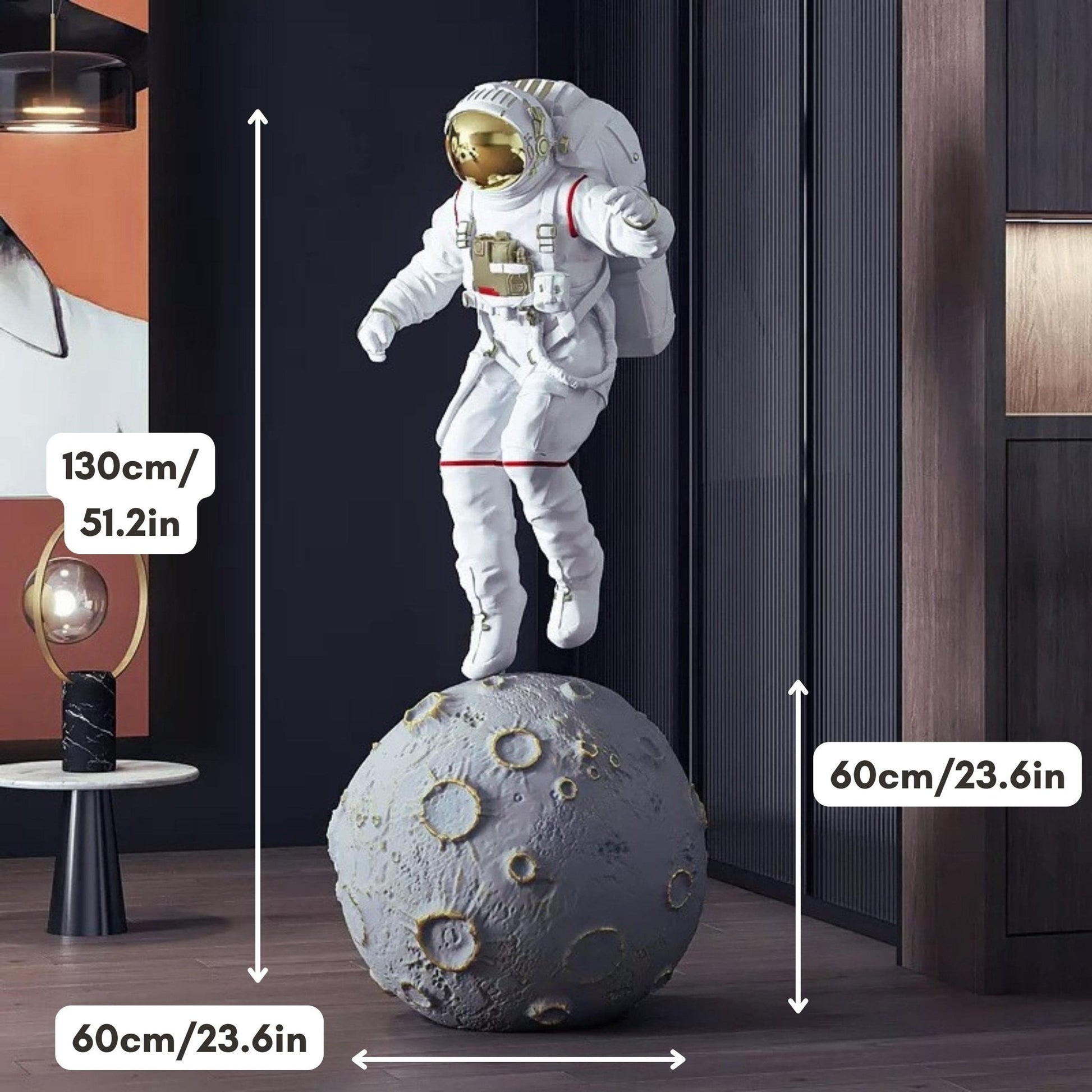 Colossal Astronaut on Moon - Space Mesmerise - Space Gifts | Lamps | Statues | Home Decor
