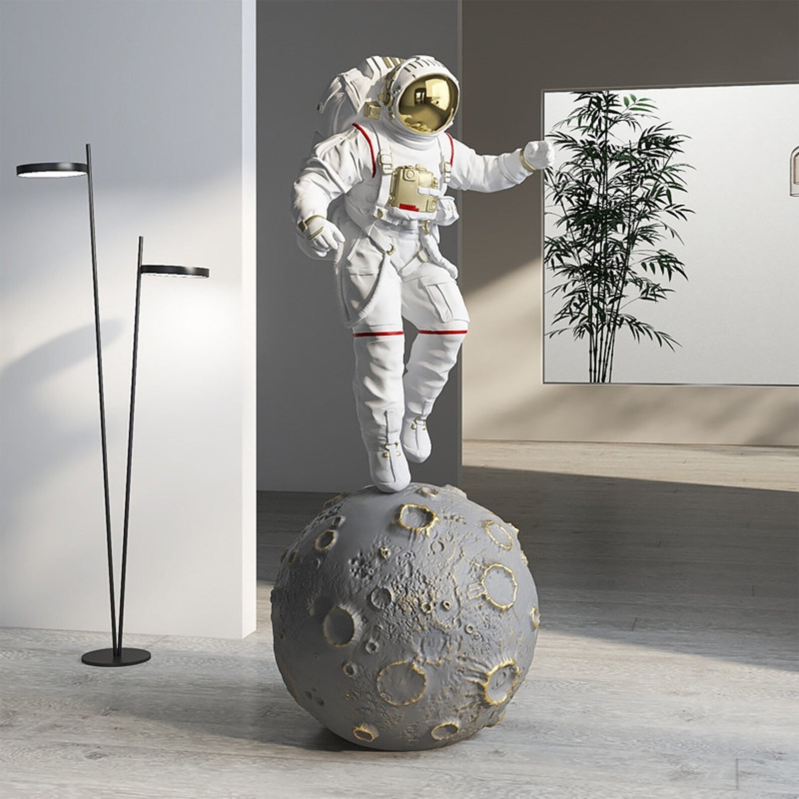 Colossal Astronaut on Moon - Space Mesmerise - Space Gifts | Lamps | Statues | Home Decor