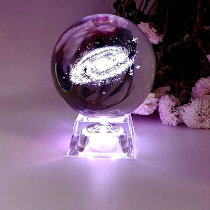 Crystal Galaxy Globe - Space Mesmerise - Space Gifts | Lamps | Statues | Home Decor
