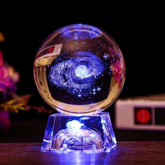 Crystal Galaxy Globe - Space Mesmerise - Space Gifts | Lamps | Statues | Home Decor