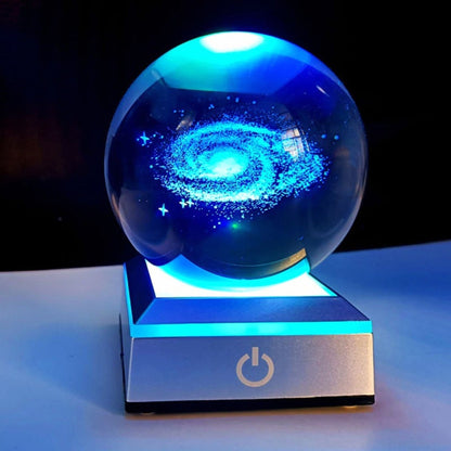 Crystal Galaxy Globe - Space Mesmerise - Space Gifts | Lamps | Statues | Home Decor