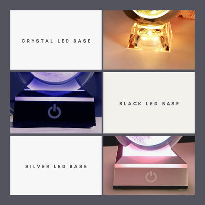 Crystal Moon Globe - Space Mesmerise - Space Gifts | Lamps | Statues | Home Decor