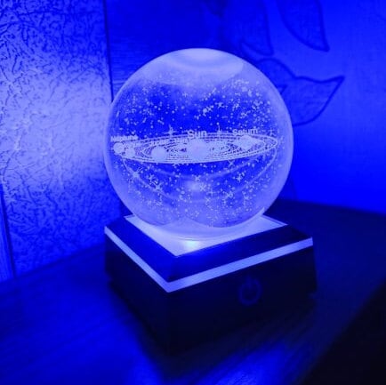Crystal Solar System Globe - Space Mesmerise - Space Gifts | Lamps | Statues | Home Decor