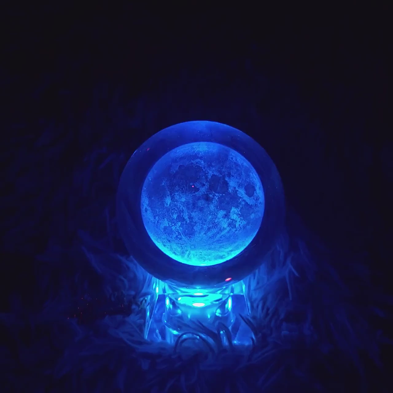 Mesmerising Moon Globe - LED Crystal Astronomy Gift or Home Decor