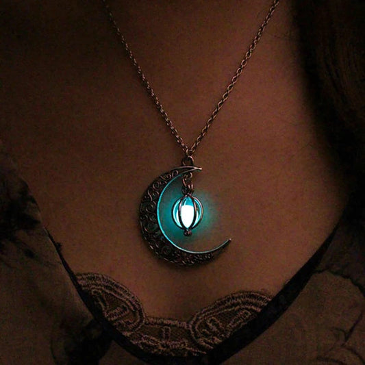 Glowing Moonstone Necklace - Space Mesmerise - Space Gifts | Lamps | Statues | Home Decor