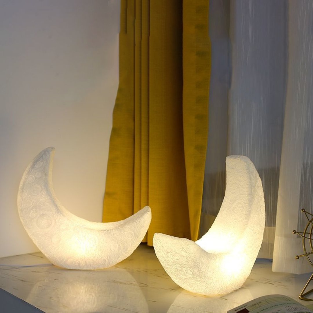 Large Crescent Moon Lamp - Space Mesmerise - Space Gifts | Lamps | Statues | Home Decor