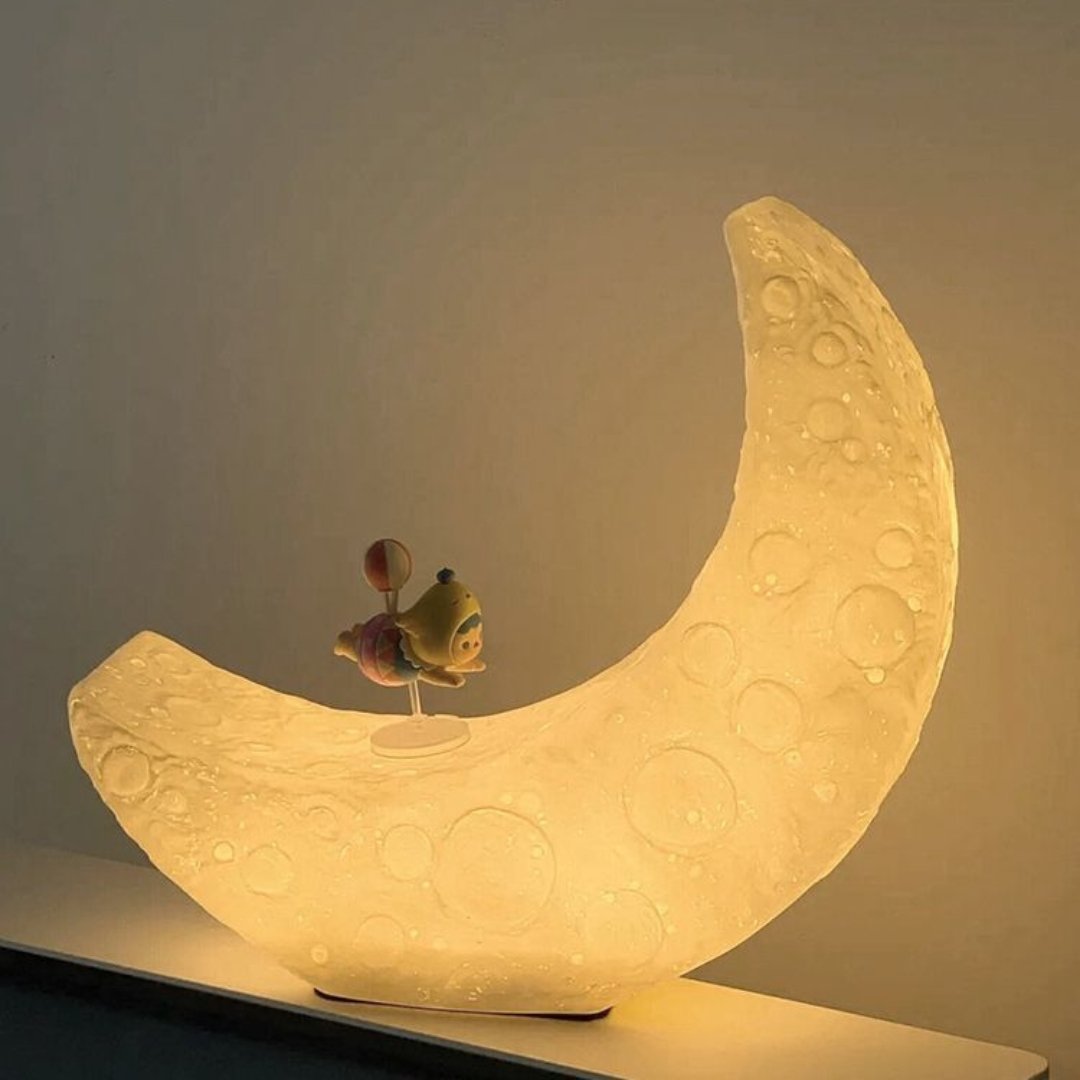 Large Crescent Moon Lamp - Space Mesmerise - Space Gifts | Lamps | Statues | Home Decor