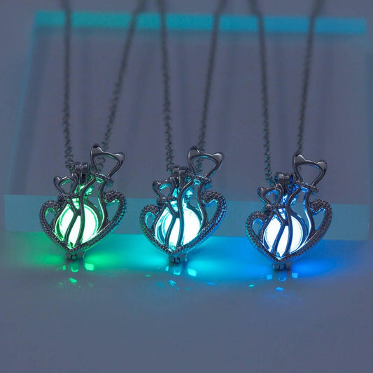 Luminous Cat and Moon Necklace - Space Mesmerise - Space Gifts | Lamps | Statues | Home Decor