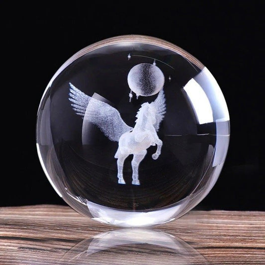 Pegasus Crystal Globe - Space Mesmerise - Space Gifts | Lamps | Statues | Home Decor