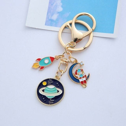 Rocket and Planet Charms and Keychains - Space Mesmerise - Space Gifts | Lamps | Statues | Home Decor