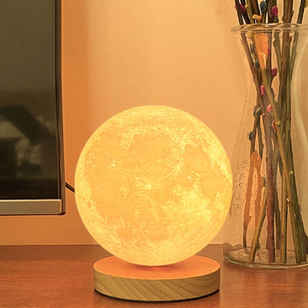 Rotating Moon Lamp - Space Mesmerise - Space Gifts | Lamps | Statues | Home Decor