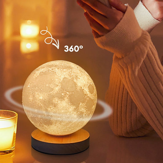 Rotating Moon Lamp - Space Mesmerise - Space Gifts | Lamps | Statues | Home Decor