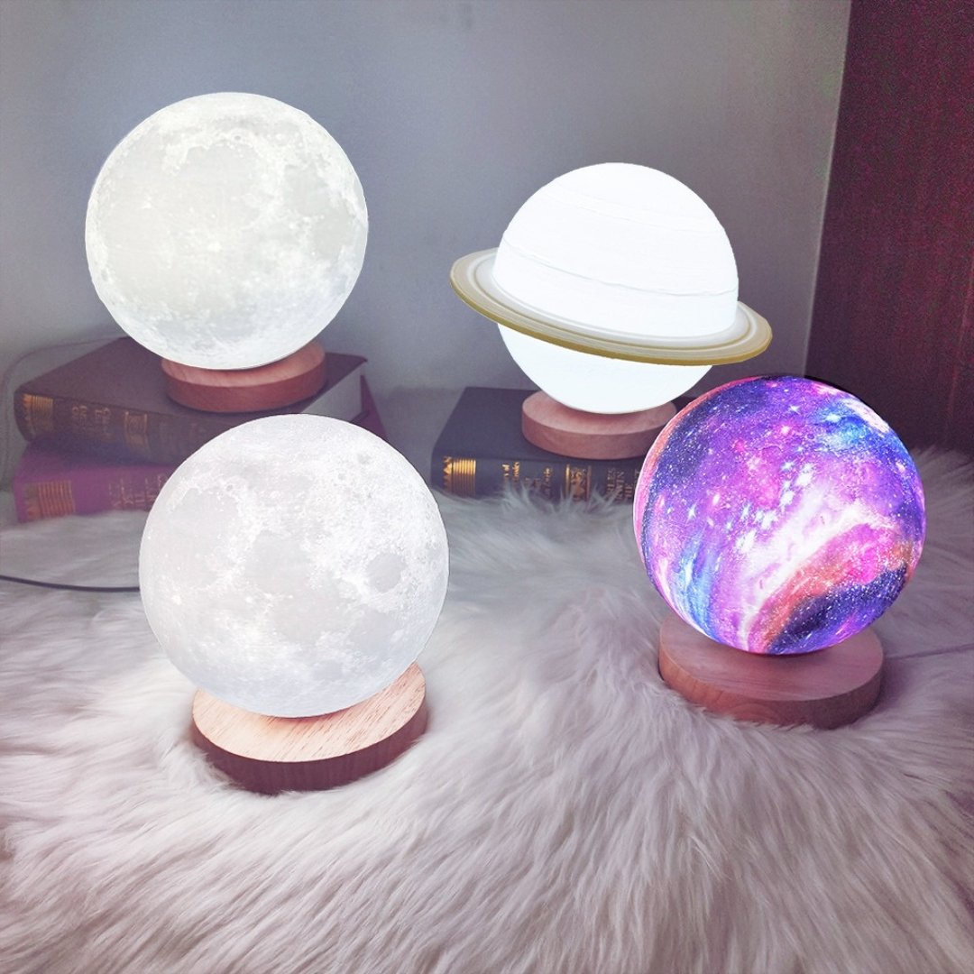 Rotating Moon Lamp - Space Mesmerise - Space Gifts | Lamps | Statues | Home Decor