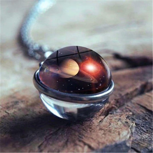 Saturn Pendant Necklace - Space Mesmerise - Space Gifts | Lamps | Statues | Home Decor