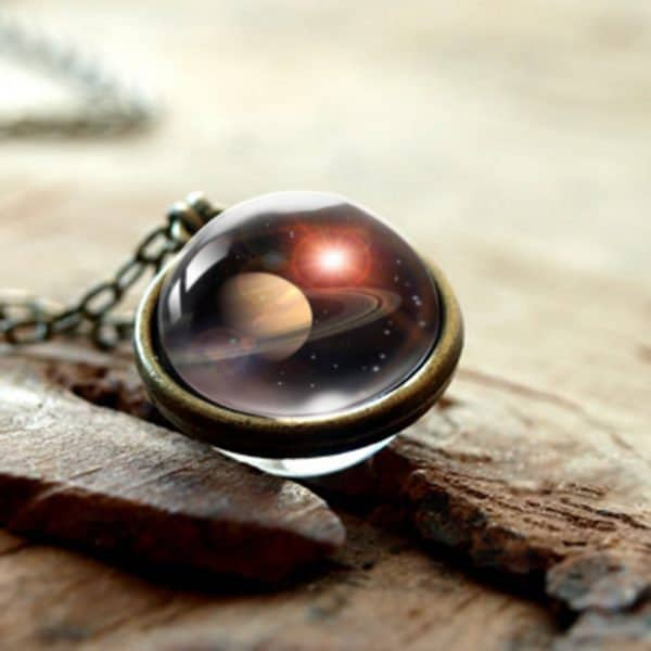 Saturn Pendant Necklace - Space Mesmerise - Space Gifts | Lamps | Statues | Home Decor